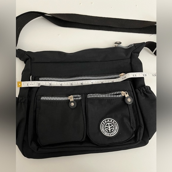 Black Crossbody Bag with Logo - Picture 7 of 8